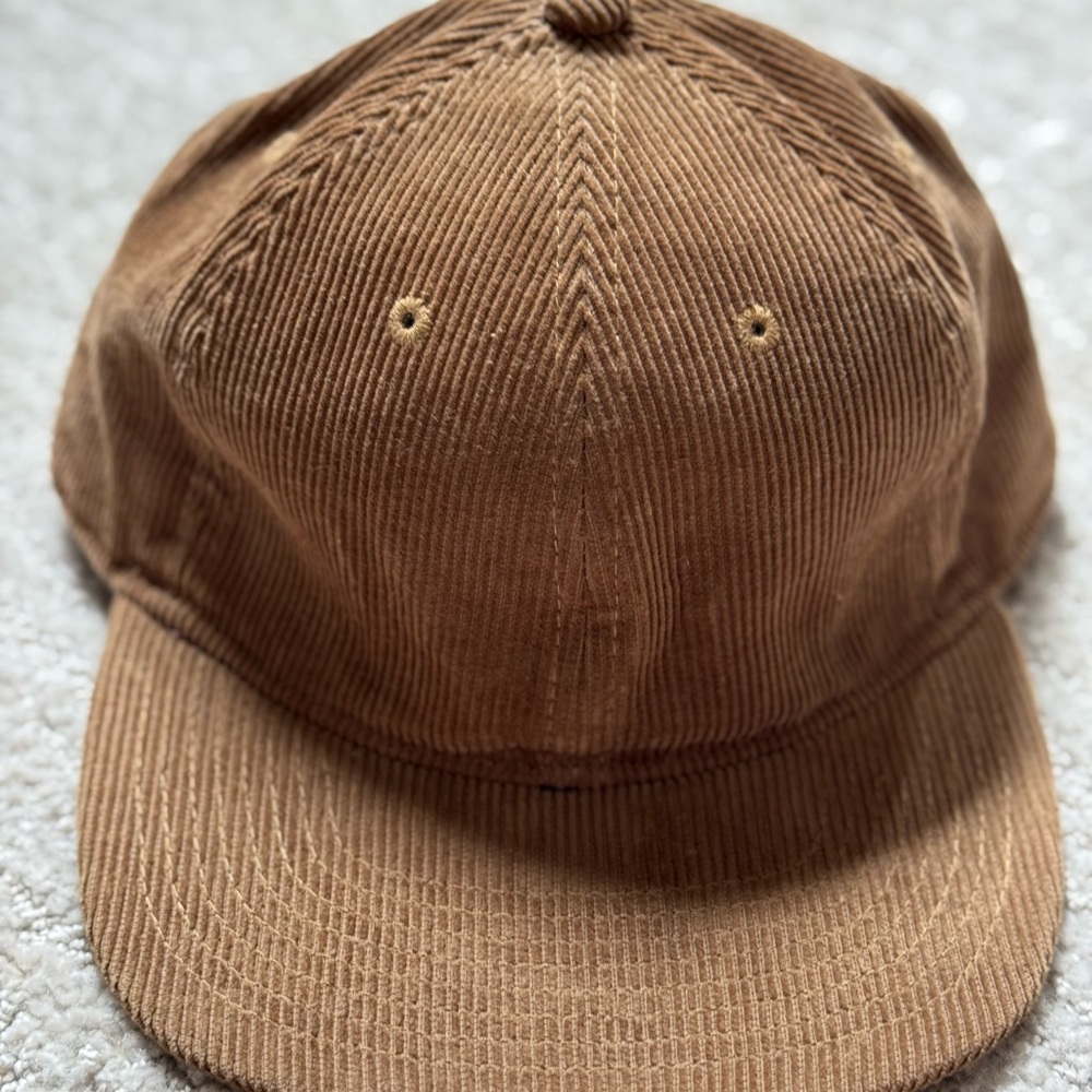 Tan Corduroy flatbill Cap